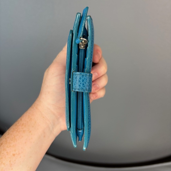 Lodis Cerulean Blue Real Leather Wallet - Picture 8 of 11